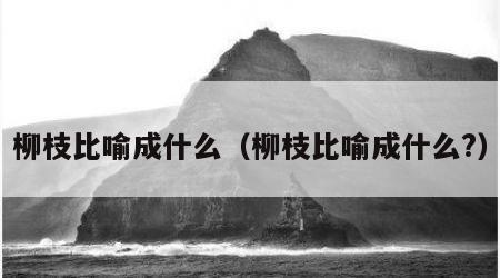 柳枝比喻成什么（柳枝比喻成什么?）