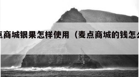 麦点商城银果怎样使用（麦点商城的钱怎么退款）