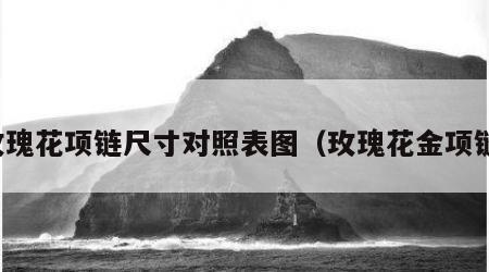 玫瑰花项链尺寸对照表图（玫瑰花金项链）