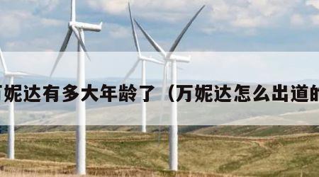 万妮达有多大年龄了（万妮达怎么出道的）
