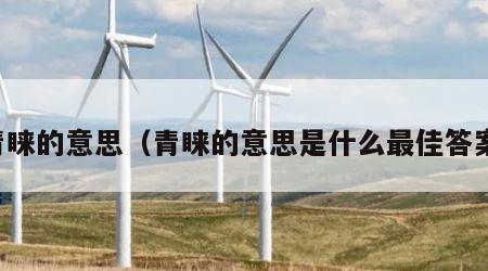 青睐的意思（青睐的意思是什么最佳答案）
