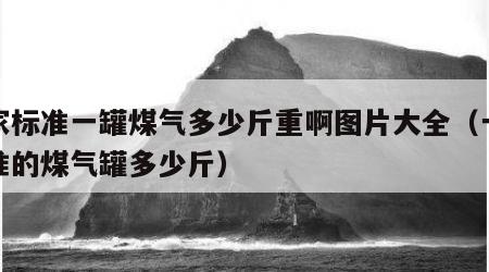 国家标准一罐煤气多少斤重啊图片大全（一个标准的煤气罐多少斤）
