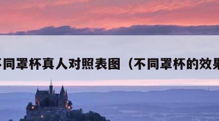 不同罩杯真人对照表图（不同罩杯的效果）