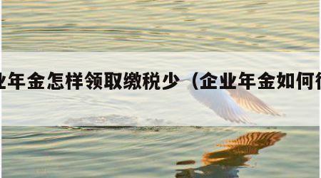 企业年金怎样领取缴税少（企业年金如何征税）