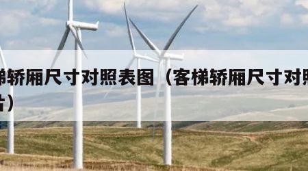 客梯轿厢尺寸对照表图（客梯轿厢尺寸对照表图片）