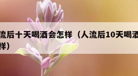 人流后十天喝酒会怎样（人流后10天喝酒会怎样）