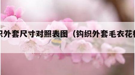 钩织外套尺寸对照表图（钩织外套毛衣花样图解）