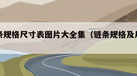 链条规格尺寸表图片大全集（链条规格及尺寸）