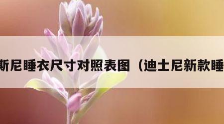 迪斯尼睡衣尺寸对照表图（迪士尼新款睡衣）