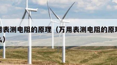 万用表测电阻的原理（万用表测电阻的原理是什么）