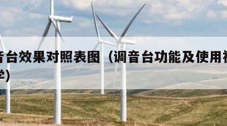 调音台效果对照表图（调音台功能及使用视频教学）