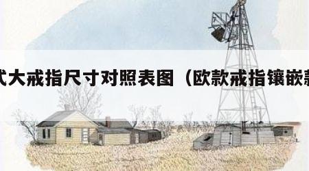 欧式大戒指尺寸对照表图（欧款戒指镶嵌款式图）