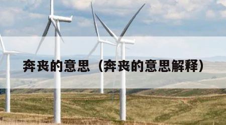 奔丧的意思（奔丧的意思解释）