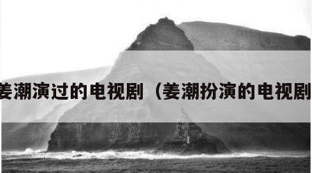 姜潮演过的电视剧（姜潮扮演的电视剧）