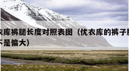 优衣库裤腿长度对照表图（优衣库的裤子腰围是不是偏大）