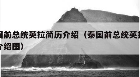 泰国前总统英拉简历介绍(泰国前总统英拉简历介绍图) 泰国前总统英拉简历介绍(泰国前总统英拉简历介绍图)