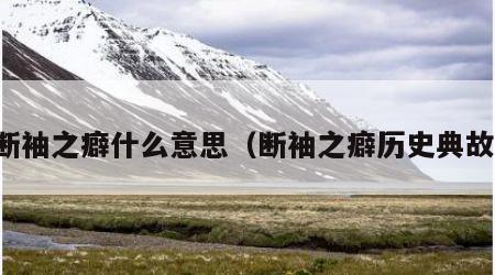 断袖之癖什么意思（断袖之癖历史典故）
