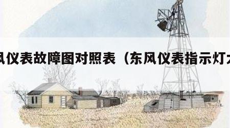 东风仪表故障图对照表（东风仪表指示灯大全）
