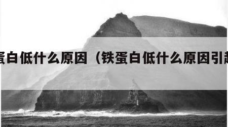 铁蛋白低什么原因（铁蛋白低什么原因引起的）