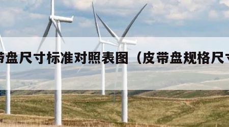 皮带盘尺寸标准对照表图（皮带盘规格尺寸表）