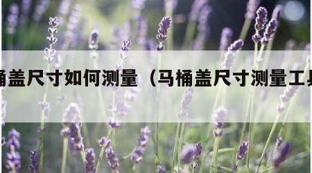 马桶盖尺寸如何测量（马桶盖尺寸测量工具推荐）