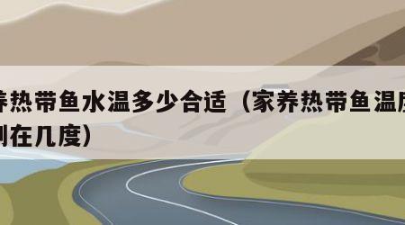 家养热带鱼水温多少合适（家养热带鱼温度应控制在几度）