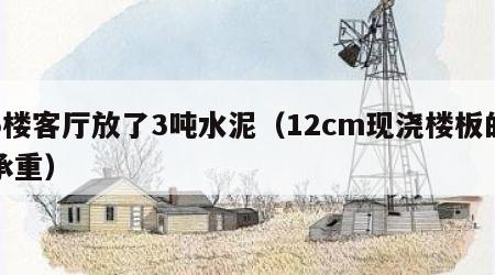 5楼客厅放了3吨水泥（12cm现浇楼板的承重）