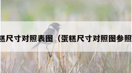 蛋糕尺寸对照表图（蛋糕尺寸对照图参照物）