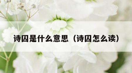 诗囚是什么意思（诗囚怎么读）