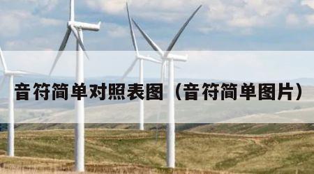 音符简单对照表图（音符简单图片）