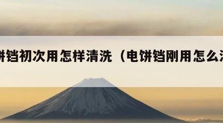电饼铛初次用怎样清洗（电饼铛刚用怎么清洗）