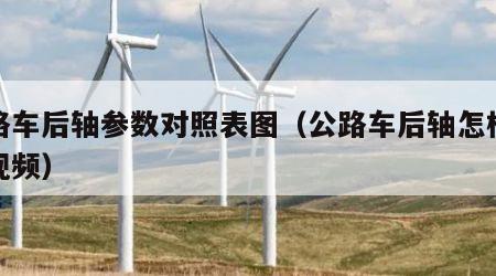 公路车后轴参数对照表图（公路车后轴怎样保养视频）