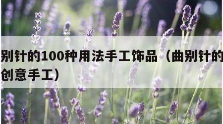 曲别针的100种用法手工饰品（曲别针的简单创意手工）