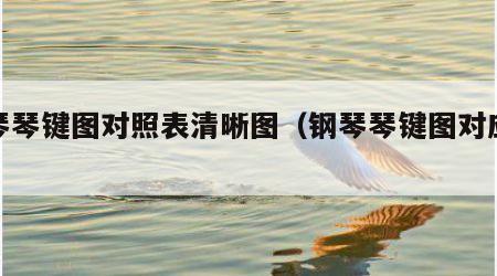 钢琴琴键图对照表清晰图（钢琴琴键图对应指法）