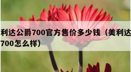 美利达公爵700官方售价多少钱（美利达公爵700怎么样）