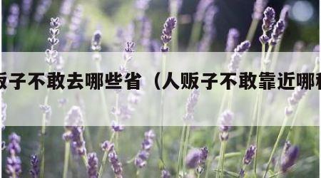 人贩子不敢去哪些省（人贩子不敢靠近哪种女生）