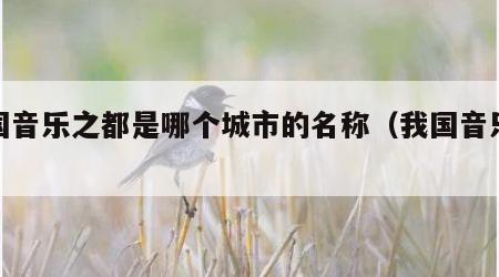中国音乐之都是哪个城市的名称（我国音乐之都）