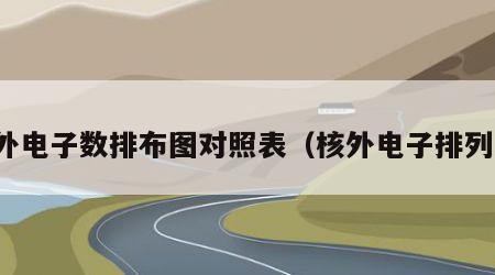 核外电子数排布图对照表（核外电子排列表）