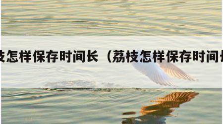 荔枝怎样保存时间长（荔枝怎样保存时间长半年）