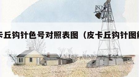 皮卡丘钩针色号对照表图（皮卡丘钩针图解视频）