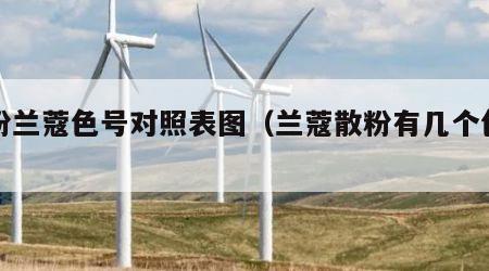 散粉兰蔻色号对照表图（兰蔻散粉有几个色号）