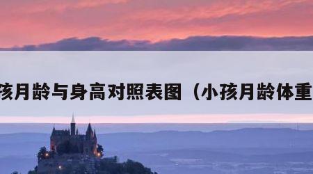 小孩月龄与身高对照表图（小孩月龄体重表）