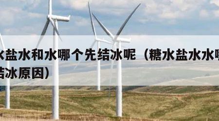 糖水盐水和水哪个先结冰呢（糖水盐水水哪个先结冰原因）