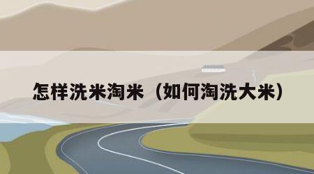 怎样洗米淘米（如何淘洗大米）